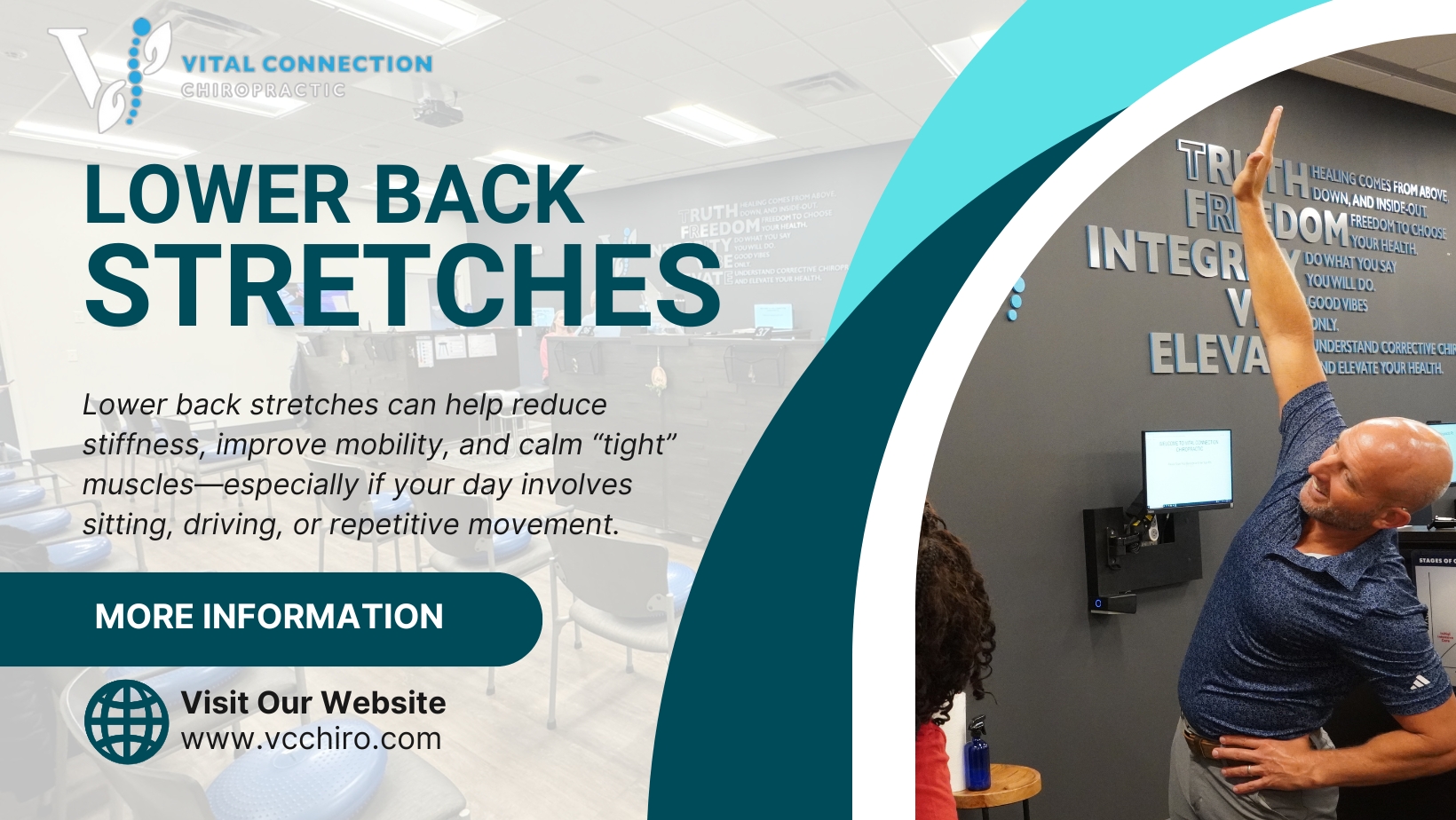 Lower back stretches routine for pain relief – Fishers, IN | Vital Connection Chiropractic