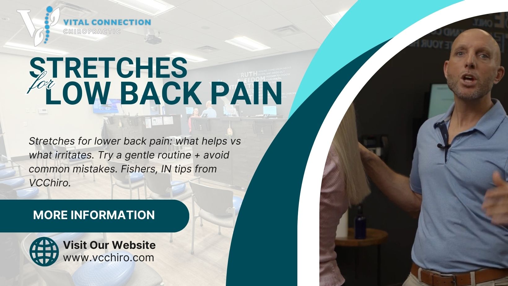 stretches for lower back pain – what helps vs what irritates – Fishers, IN
