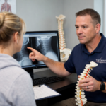 Auto injury chiropractor in Fishers IN reviewing neck and back symptoms after a car accident. auto injury chiropractor