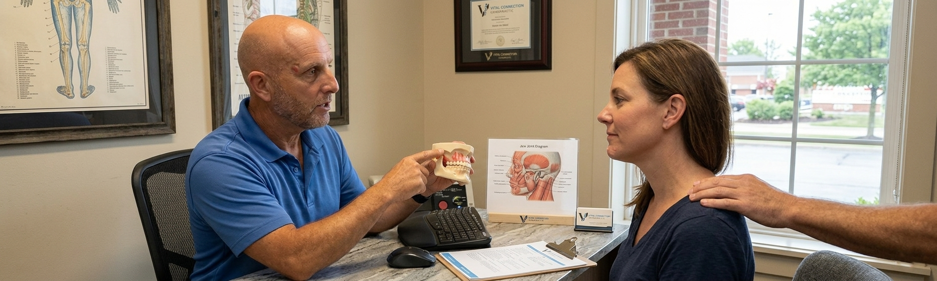 Chiropractic for TMJ in Fishers, IN with relaxed jaw posture education, can a chiropractor help with tmj, tmj chiropractor, chiropractic for tmj,
