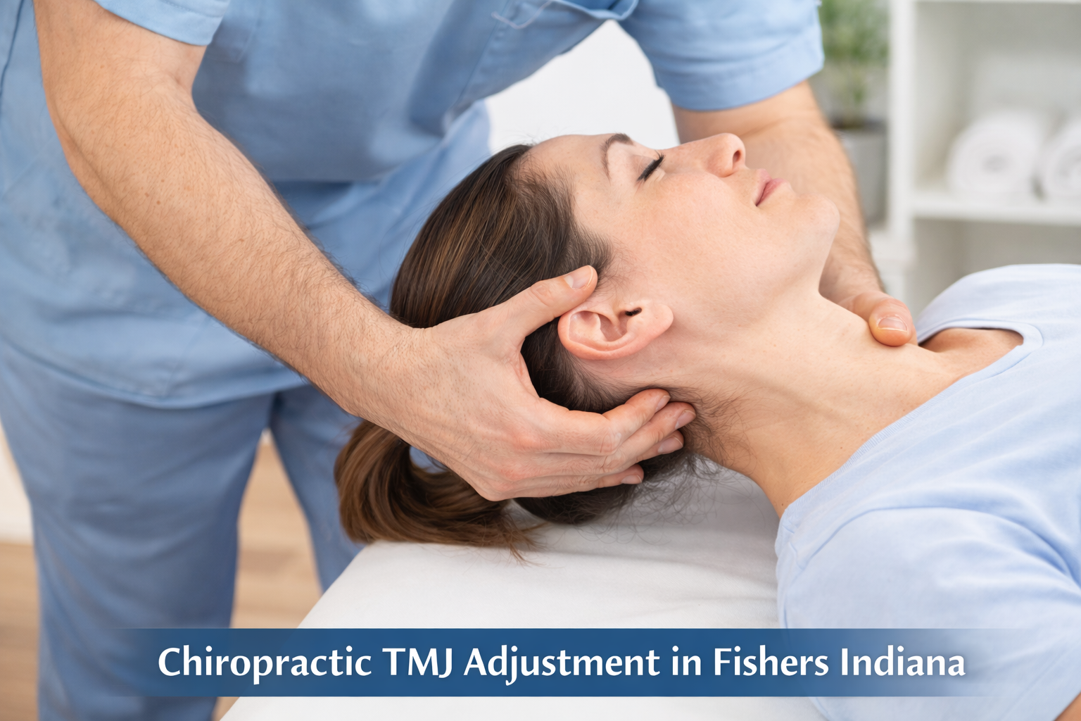 Chiropractic TMJ adjustment in Fishers Indiana