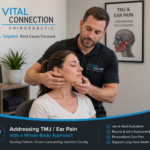 TMJ ear pain evaluation in Fishers IN with jaw and neck assessment, tmj ear pain, tmj causing ear pain, jaw pain and ear pressure,