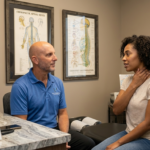 chiropractor for whiplash in Fishers, IN helping a patient after a car accident neck injury, whiplash chiropractor, whiplash chiropractor near me, chiropractor for whiplash,